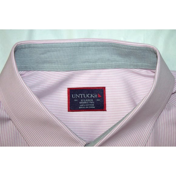 UNTUCKit Mens Long Sleeve Button Front Shirt Size - Picture 7 of 7